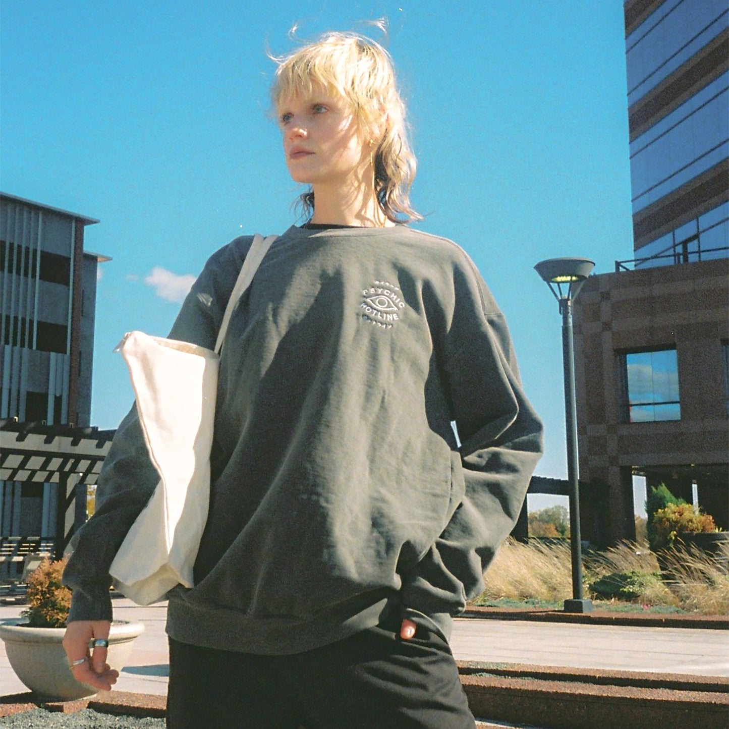 Psychic Hotline x Frue - Katakana Crewneck Sweatshirt