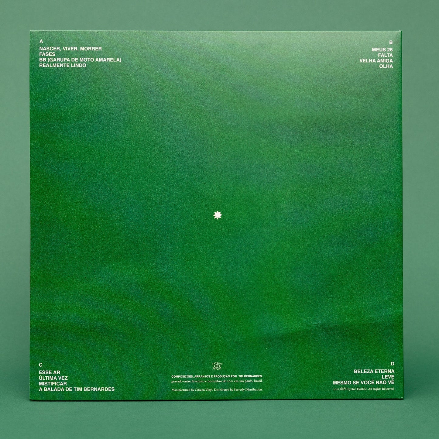 Tim Bernardes - Mil Coisas Invisíveis (2LP)