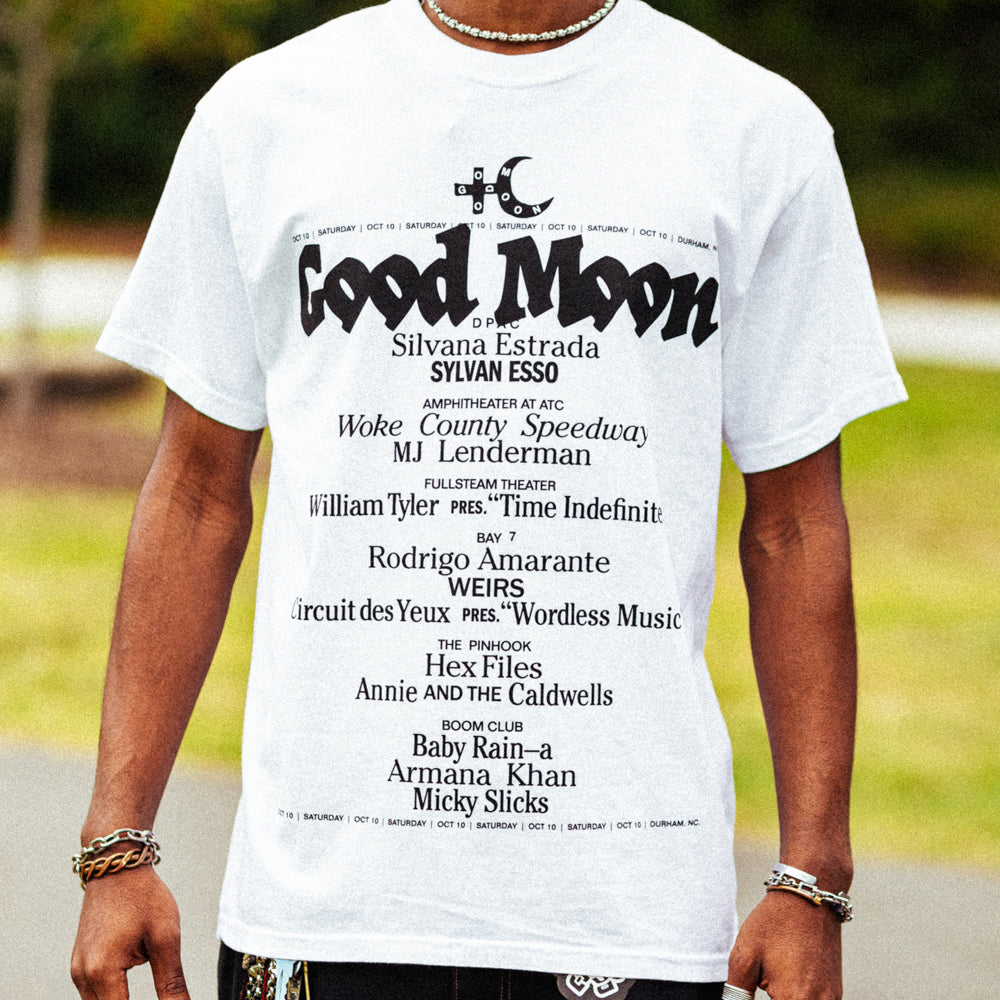 Good Moon White Lineup Shirt