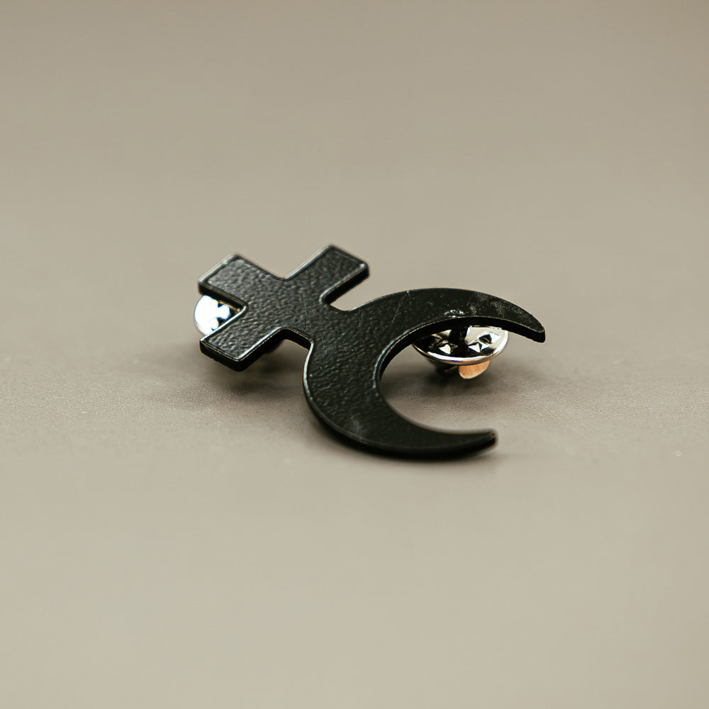 Good Moon Black Enamel Logo Pin