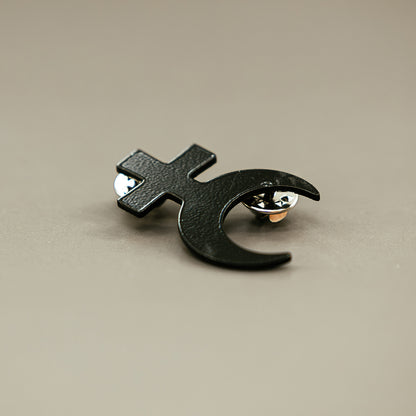 Good Moon Black Enamel Logo Pin