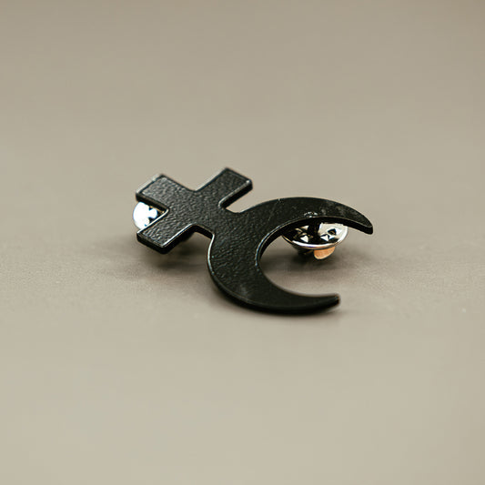 Good Moon Black Enamel Logo Pin