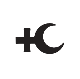 Good Moon Black Enamel Logo Pin
