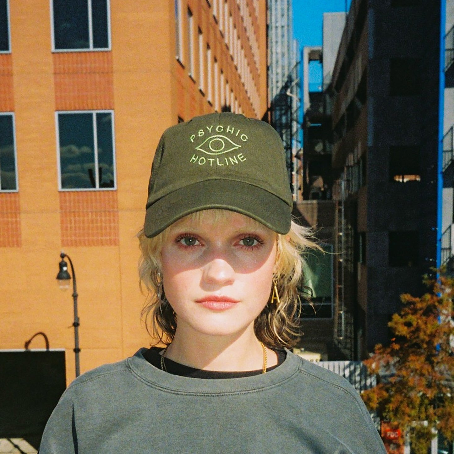 Psychic Hotline - Dad Hat (Olive)