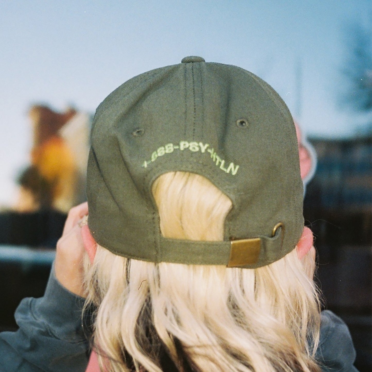 Psychic Hotline - Dad Hat (Olive)